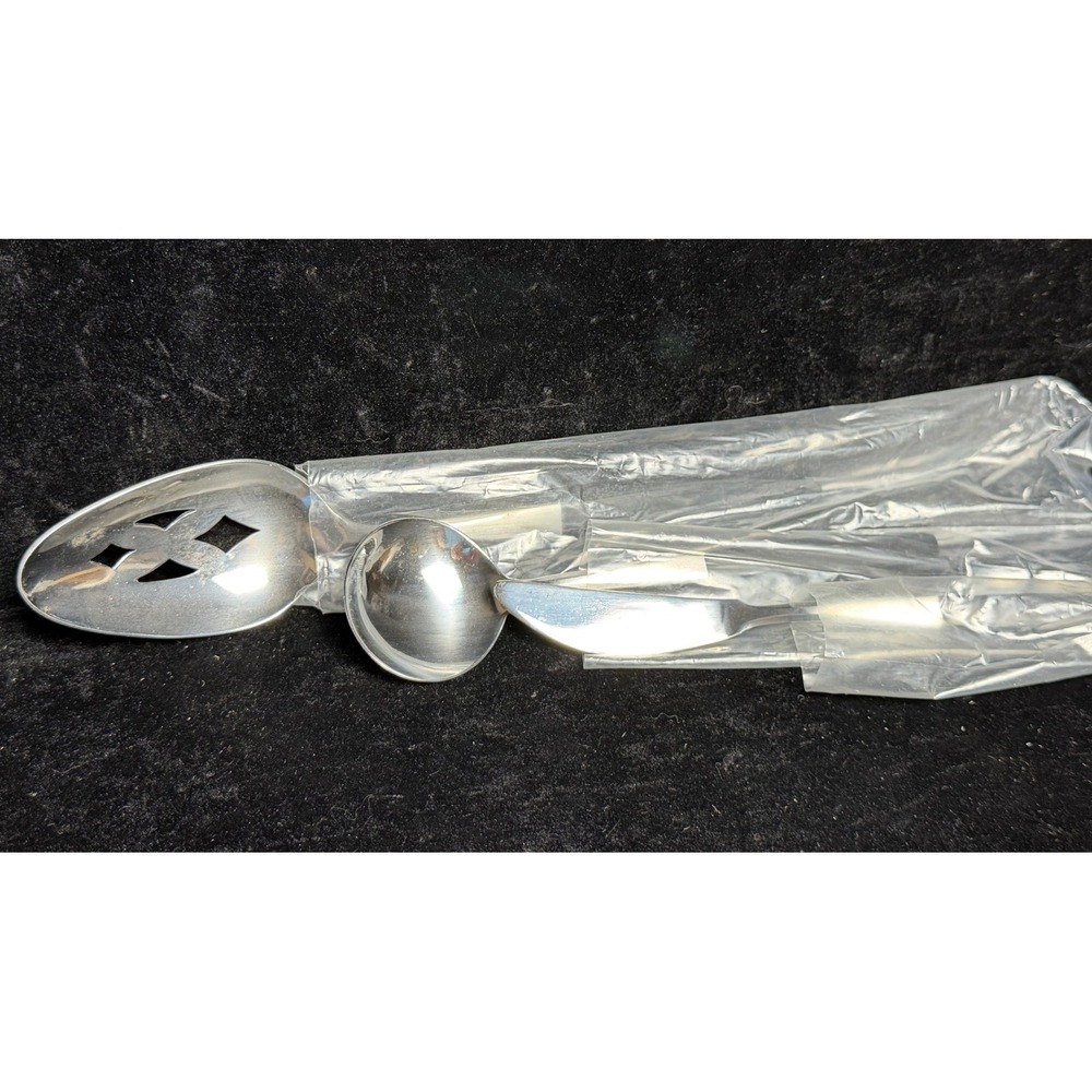 Kingston Stainless-3pc Serving Set 1218-Slotted Spoon Ladle Butter Spreader, NEW